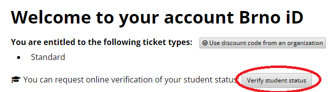 verify student status