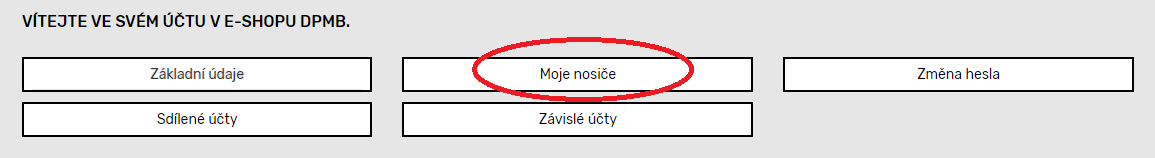 přidání nosiče